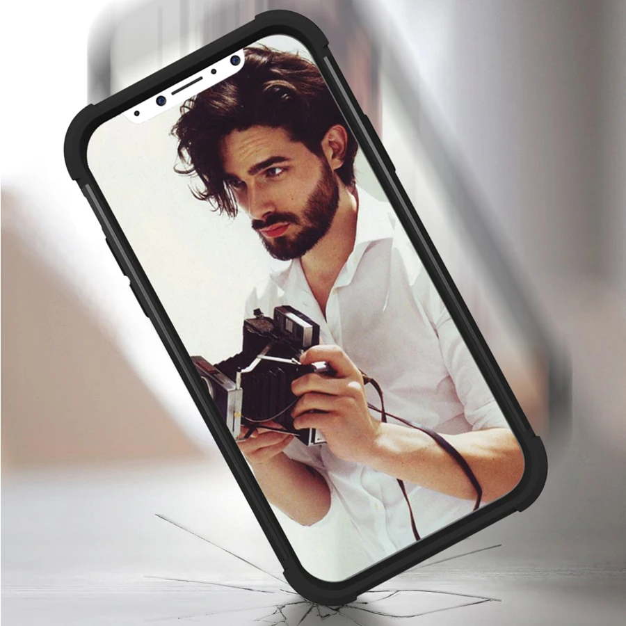 Для iPhone X XS 7 8 Plus противоударные чехлы для телефонов Мягкий силикон + жесткий