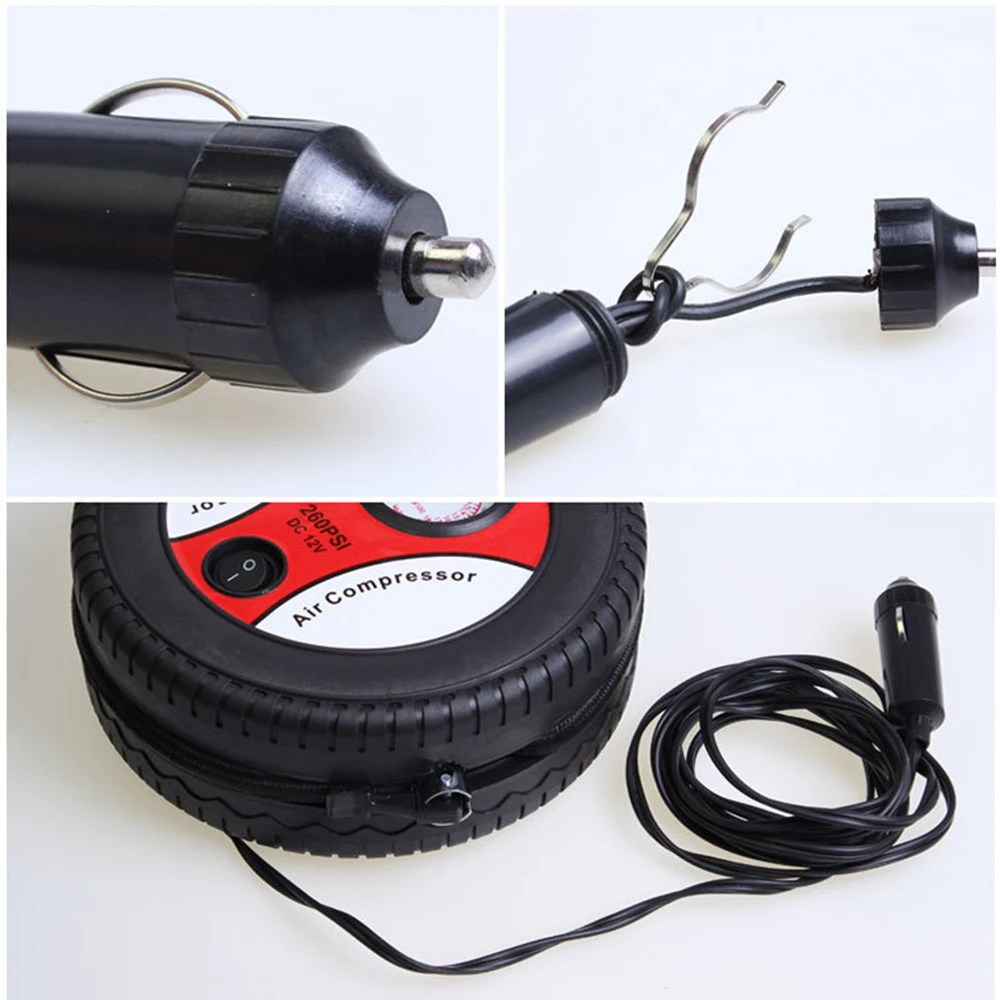 Мини 12 В портативный автомобильный насос для шин воздушный компрессор надувной с