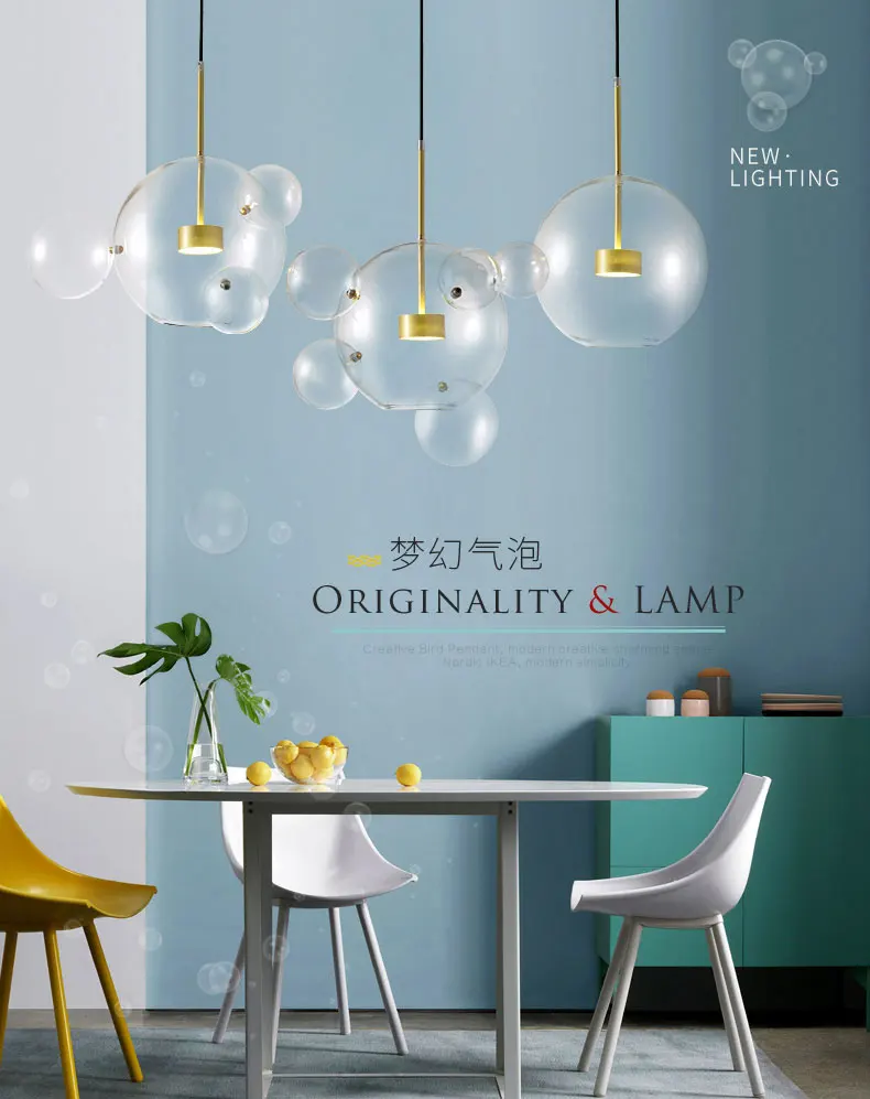 Молекулярный мяч с одной головкой подвесные светильники led hanglamp лофт декор лампы