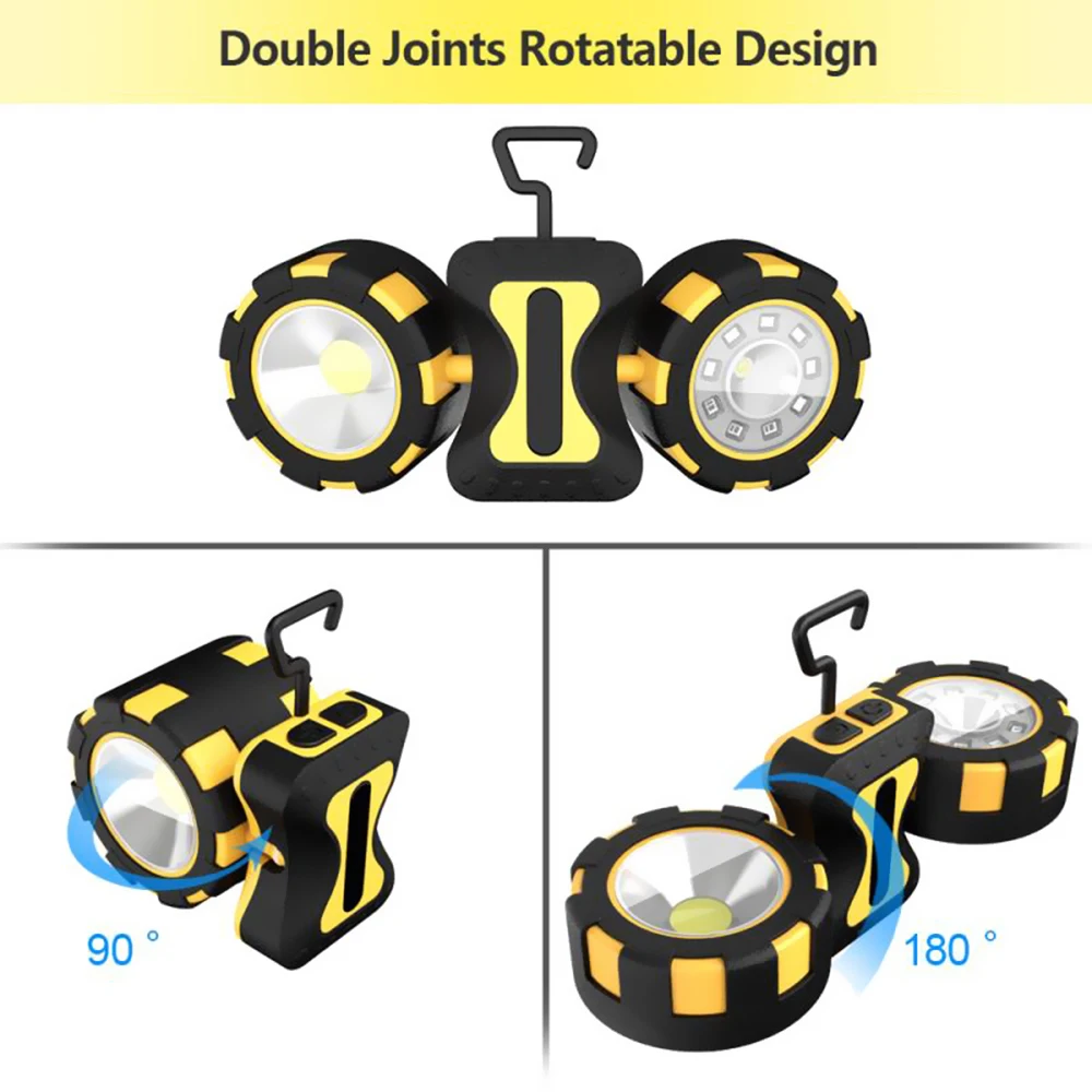 Светодиодный Многофункциональный рабочий светильник портативная ручная