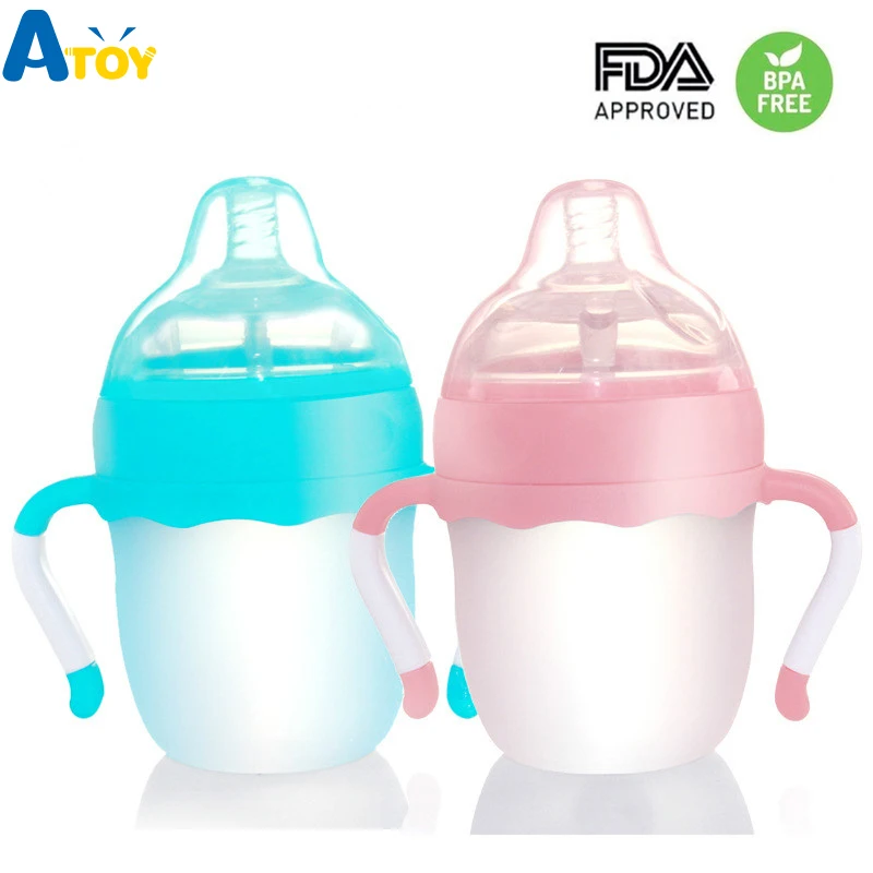 

160\260ml Silicone Feeding Bottle Baby Nursing Milk Bottles Squeeze Milk Bottles Baby F Baby Jucie Water Bottle BPA Free