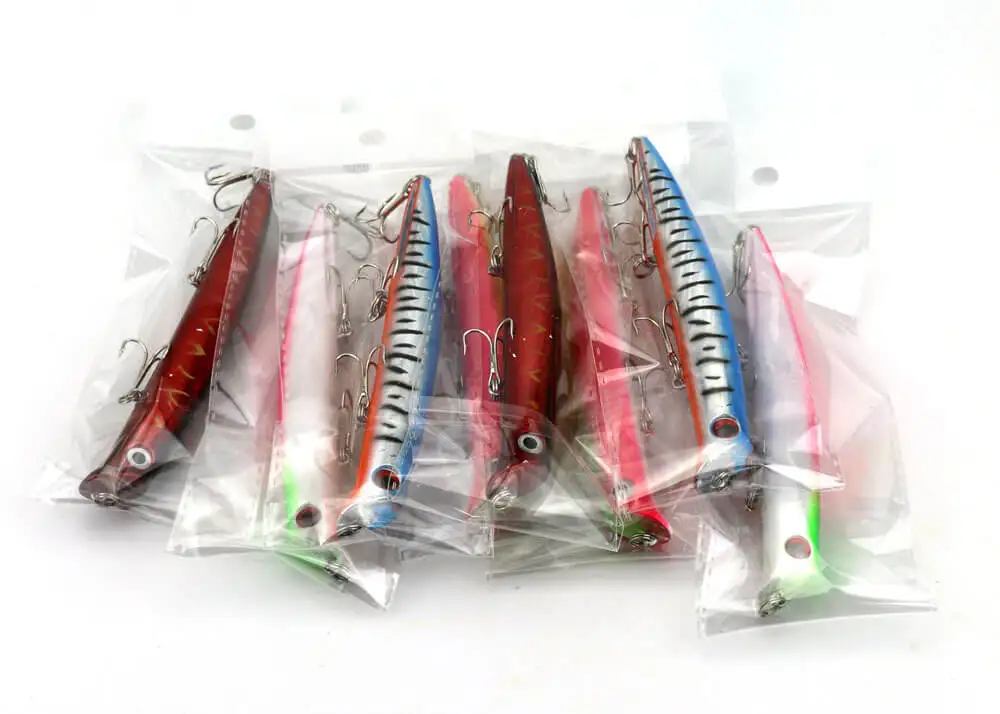 

4pcs 12.6cm/16.3g Hard Popper Crank Baits Lures Saltwater Freshwater Bionic Crankbait Swimbait Topwater Fishing Tackle Lures