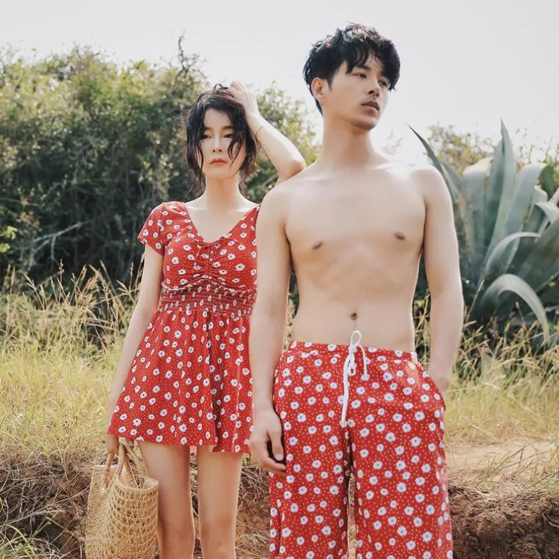 Купальники для пар женские комплекты бикини из 2 предметов пляжные шорты