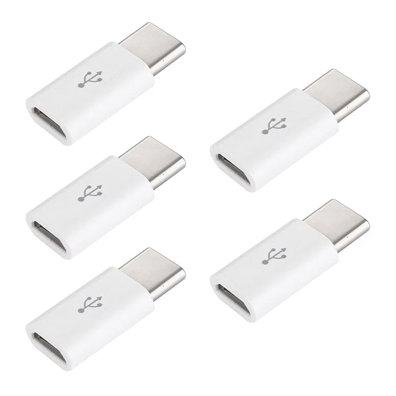 5 шт. Micro USB для C Type 3 1 адаптер передачи данных изысканный маленький зарядный