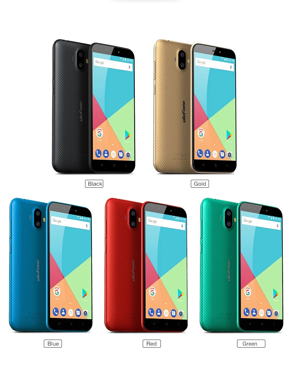 Ulefone S7 1 ГБ+ 8 ГБ смартфон 5.0 дюймов IPS HD Дисплей Android 7.0 двойная камера 3G телефон