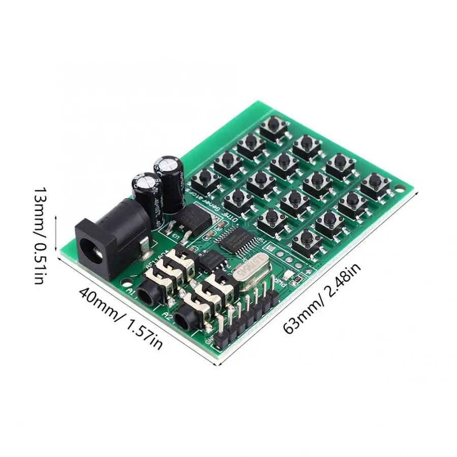 AE11A04 5 ~ 24VDC DTMF плата звуковой генератор модуль голосовой двойной кодирующий