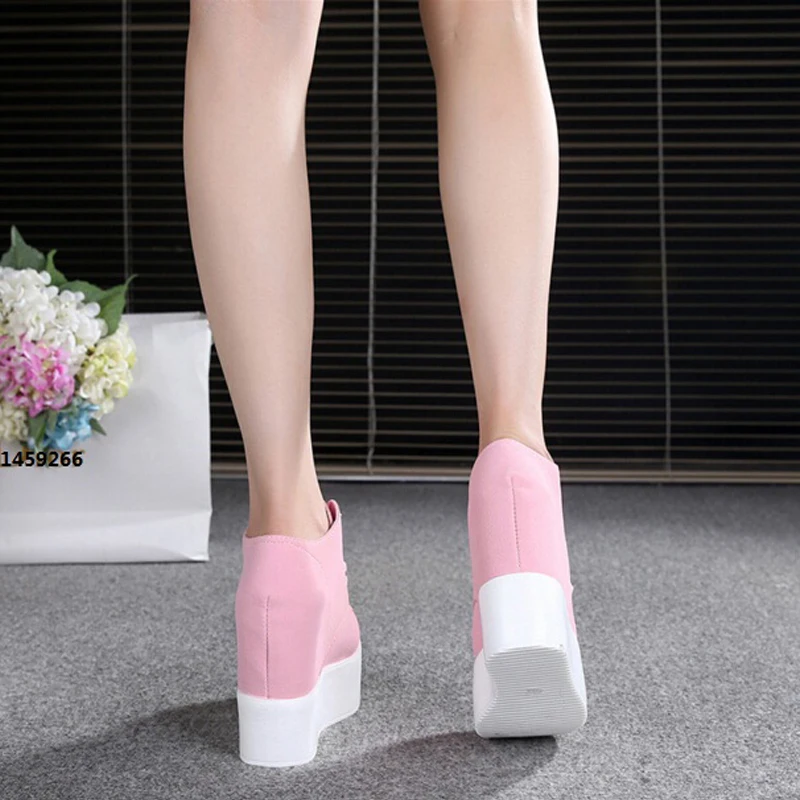 Клин Обувь на высоком каблуке Женская Повседневная обувь zapatos mujer Туфли и