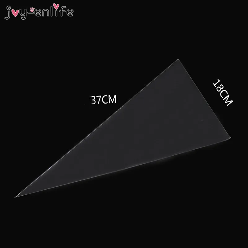 

50pcs Clear Cellophane Packing Bag with Twist Ties Party Gift Chocolate Sweet Popcorn Halloween Christmas Candy Bag 18x37cm