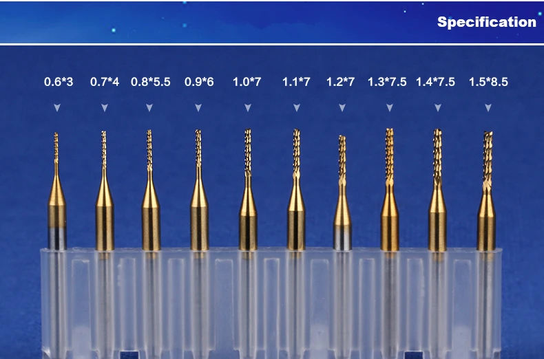 Сверло с ЧПУ 3 175 мм shank 10pcs бесплатная доставка твердосплавное сверло для печатной