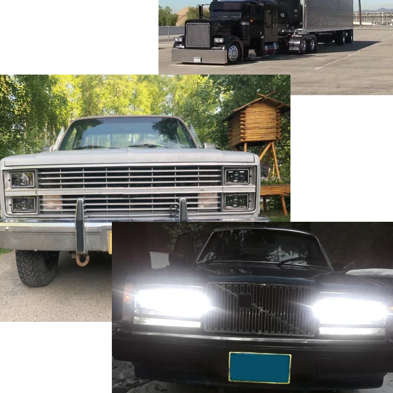 4X6 Автомобильные светодиодные фары квадратного света белый герметичный луч дальнего/ближнего света замена светодиодные фары для Ford грузовиков Offrord