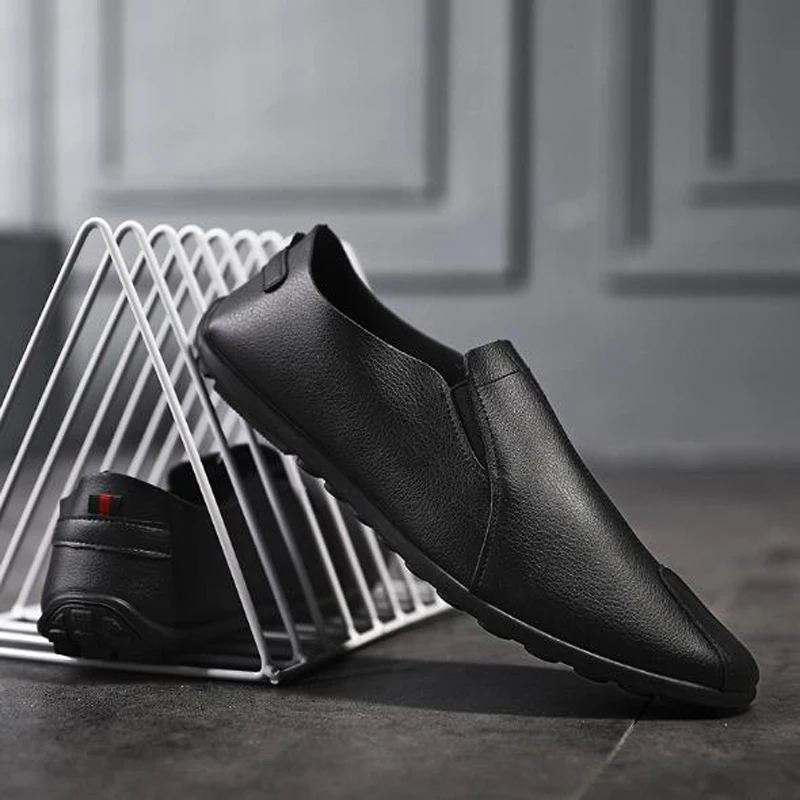 Мужская обувь удобная мужская повседневная из натуральной кожи Chaussures без