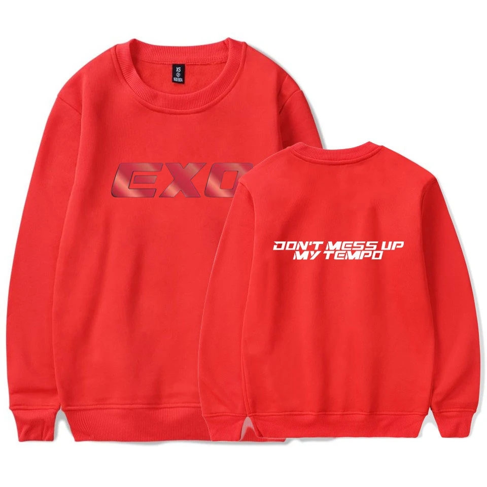 EXO Kpop Printed O-Neck Sweatshirts Women/Men Long Sleeve Fashion Streetwear 2018 Hot Sale Casual Trendy Clothes Женская одежда