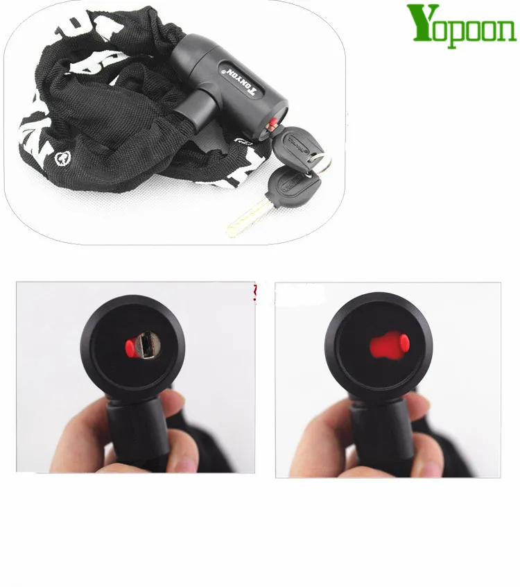 Велосипедные блокираторы 90 см стальные велосипеда с защитой от кражи цепочка для