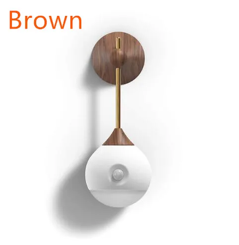 Brown Xiaomi Sothing Солнечный умный сенсорный Ночной светильник инфракрасная индукция usb зарядка Съемная Ночная лампа для xiaomi умный дом - Цвет: Brown
