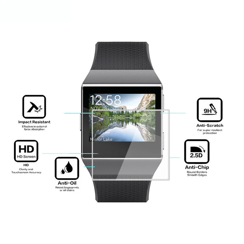 Закаленное стекло для Fitbit Ionic/Surge/Blaze 2.5D пленки наручные часы для Fitbit Ionic защитная Пленка чехол