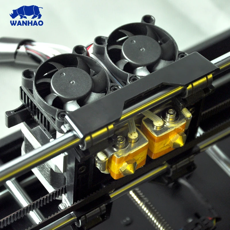 Wanhao3D printer D4S,dual-extruder,reprap kit with multicolor filament, in STL-gcode,two rolls filaments as gift