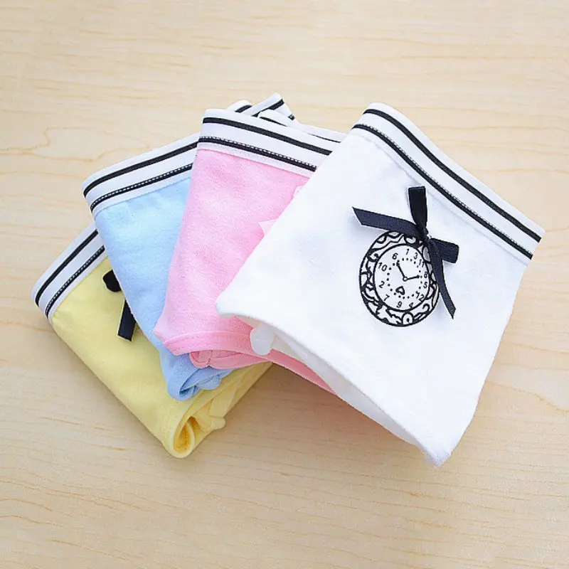 Женские хлопковые кружевные трусы с низкой талией нижнее белье бантом