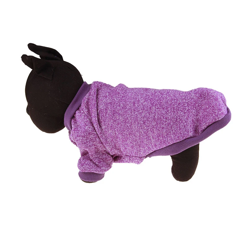 Зимняя одежда для собак Теплый Толстый джемпер вязаный свитер маленьких средних