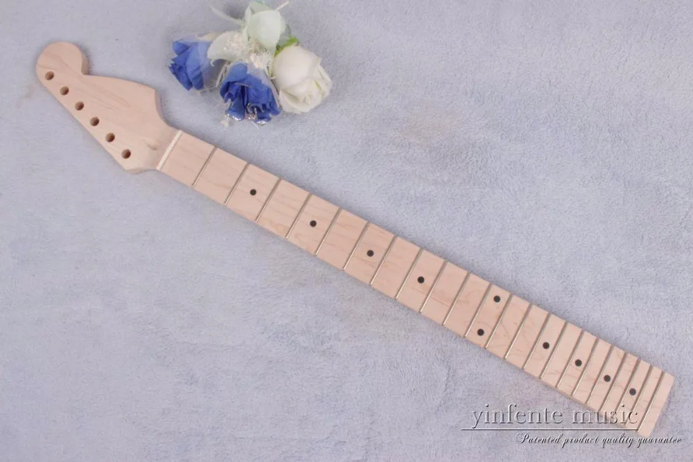 Новый Электрогитара шеи 22 лада 25.5 ''клен гриф анкера Dot Декор № 780|22 frets|guitar neck