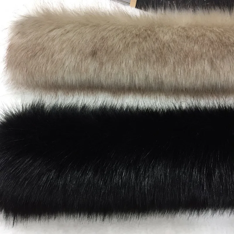 Воротник из искусственного лисьего меха воротник енота материал 75x8 см|Мех| |