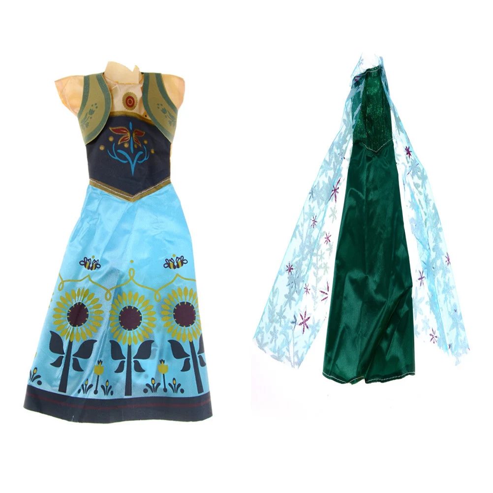 Комплект из двух предметов кукла принцессы Анны + наряд Эльзы фильма аналогичное