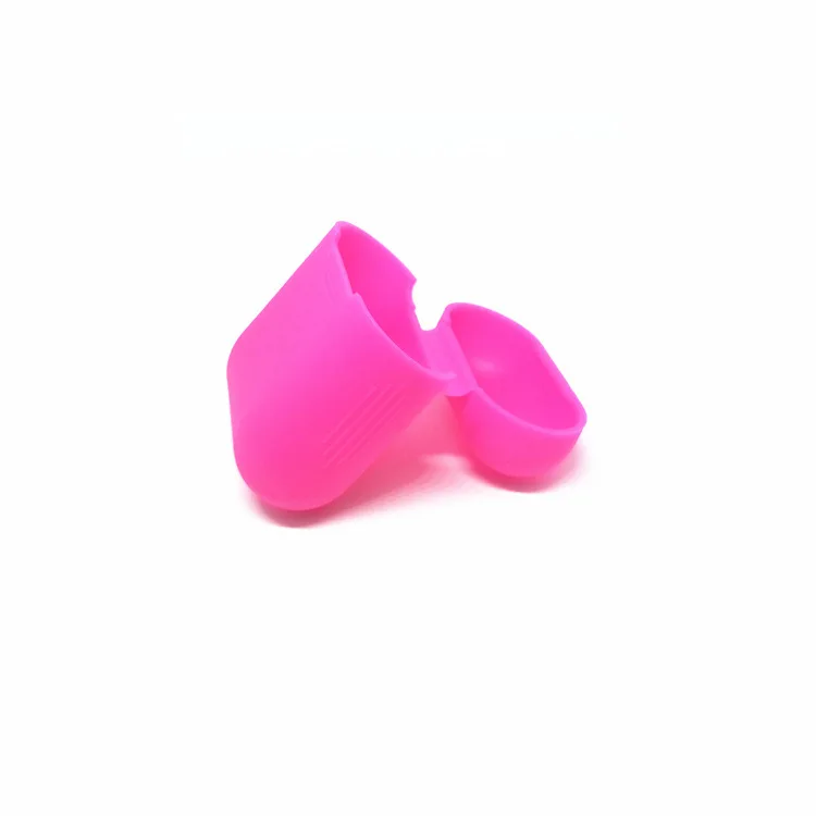 Силиконовый чехол для Apple Airpods, защитный чехол с защитой от потери, Беспроводные аксессуары для наушников, белый, черный, красный