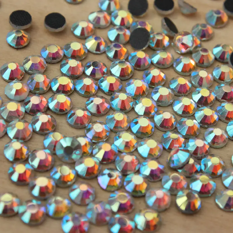 Высококачественные блестящие стразы со стразами прозрачные Стразы AB blue