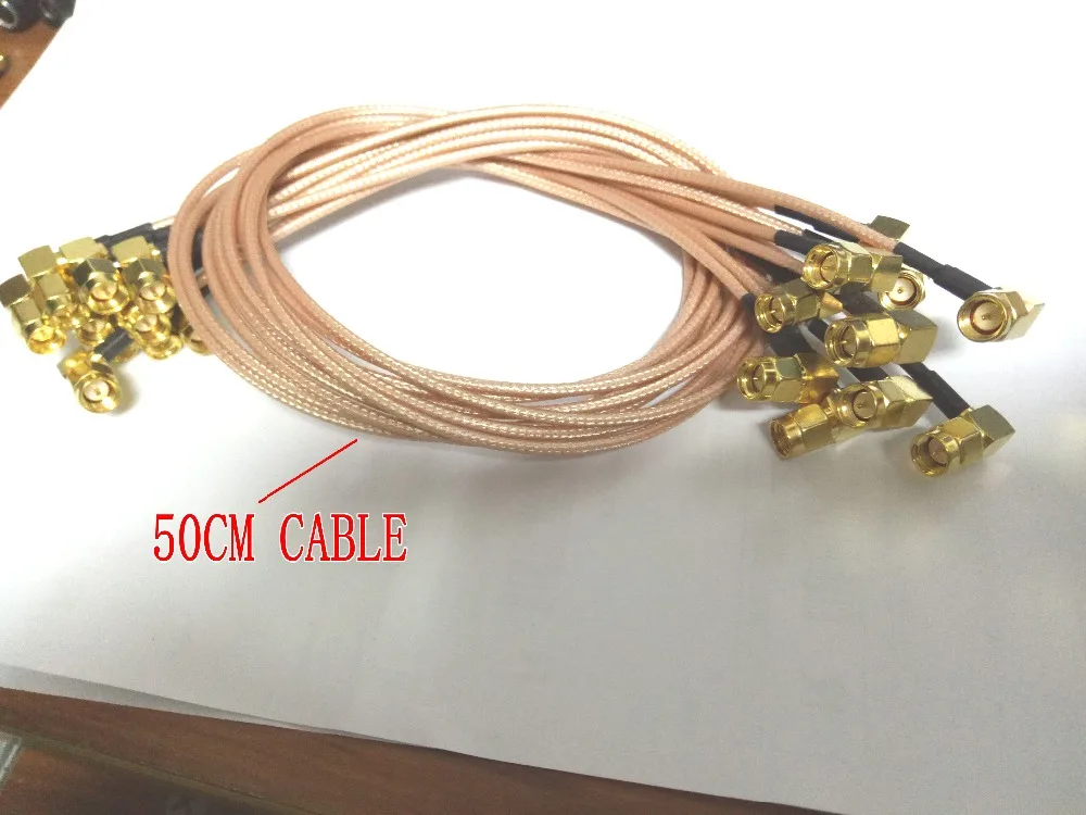 20 шт. SMA штекер под прямым углом к Штекер кабель RG316 50 см|angle|angle plugangled cables |