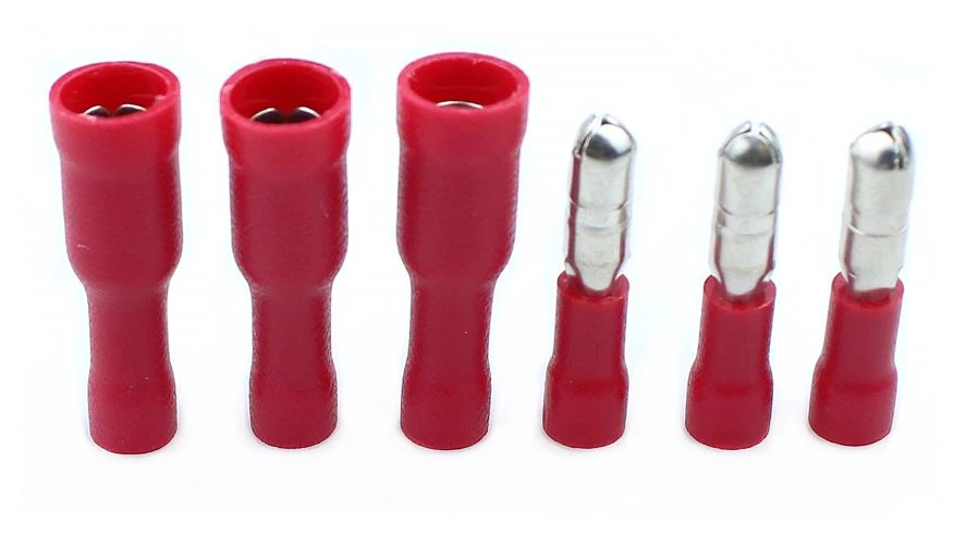 100 шт MPD(FRD) 1 25 156Red цилиндрическая штепсельная вилка соединительная Клемма провод