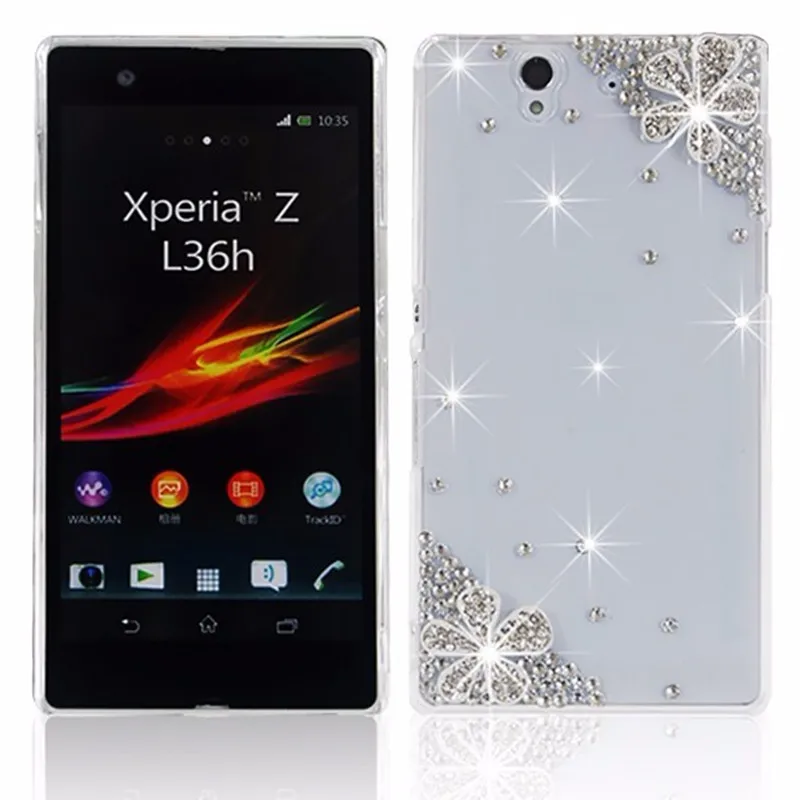 Лидер продаж гламурный чехол ручной работы со стразами для Sony Z1 Z2 Z3 Z4 Z5 Мини