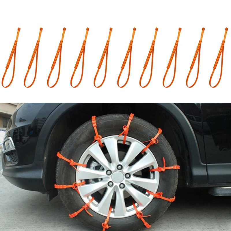 10pcs Lot Car Universal Mini Plastic Winter Tyres wheels Snow Chains For Cars/Suv Car-Styling Anti-Skid Autocross Outdoor | Автомобили и