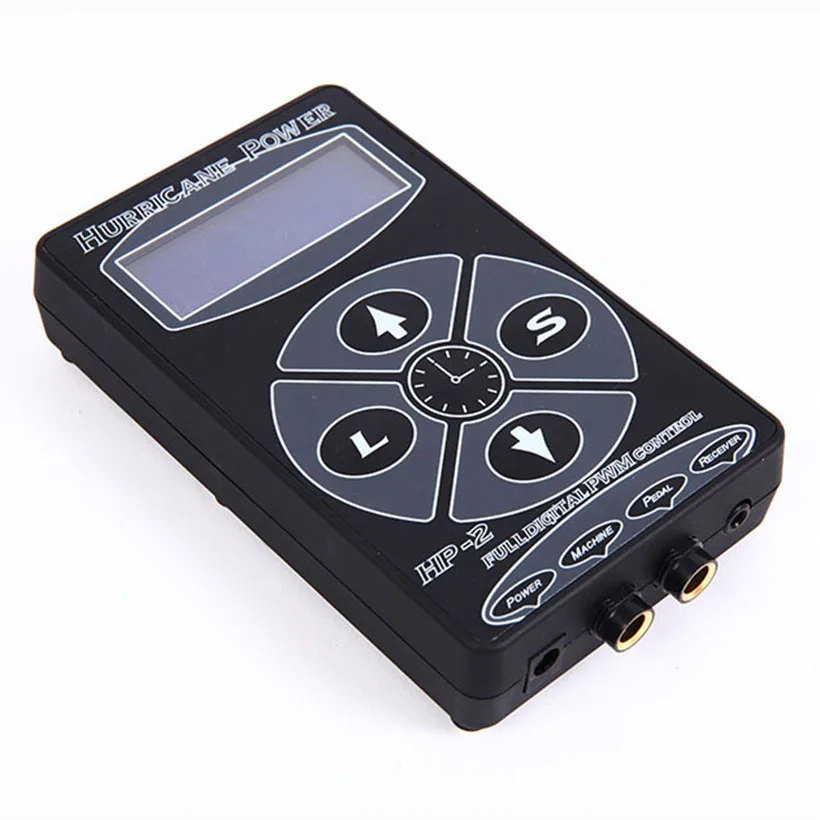 Черный Hurricane HP-2 LCD тату источник питания Двойной Профессиональный цифровой