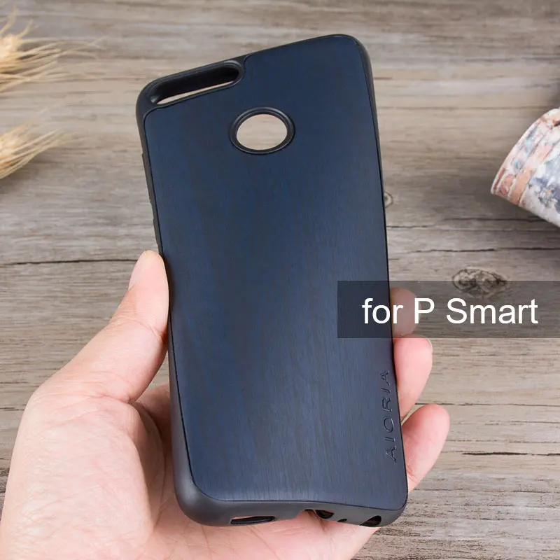 Чехол для Huawei P smart 2019 кожаный чехол с деревянным узором и мягким силиконовым