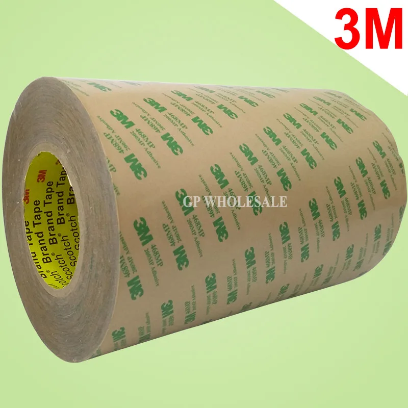 (160mm*55M*0.13mm) 3M 468MP 200MP Double Sided Adhesive Tape, High Temperature Resist 16cm width