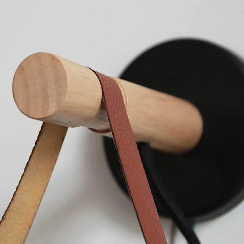 Светодиодный настенный светильник деревянный прикроватный ночник современный