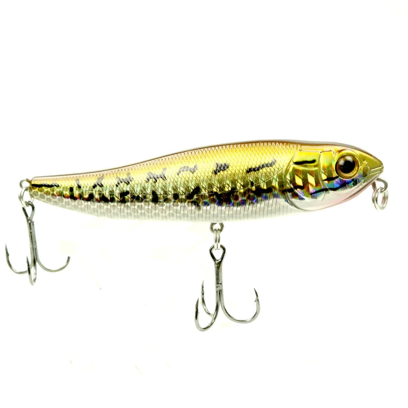 R Приманка для рыбалки карандаш stickbaits bait 95mm15g isca искусственная для рыбалки кривошипная жесткая приманка верхний поверхностный карандаш 3D eyeCarp - Цвет: R