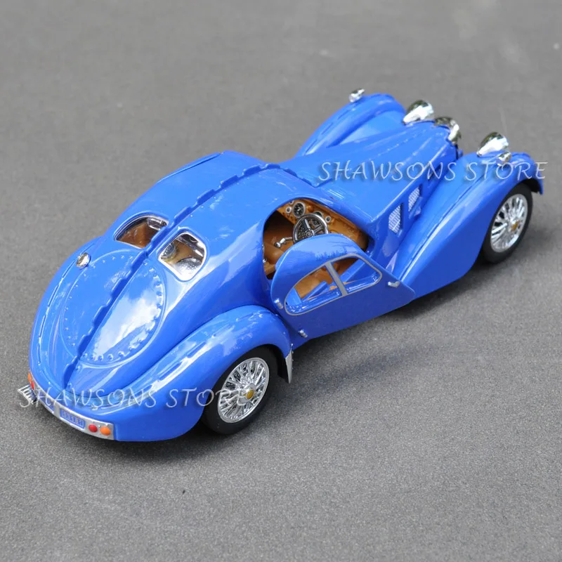1:28 литая металлическая Классическая винтажная модель автомобиля Bugatti Тип 57