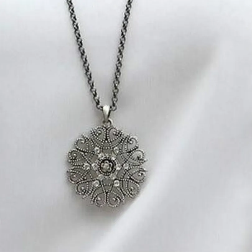 Корейская версия новых ювелирных изделий ретро ожерелье с кристаллами и цветами