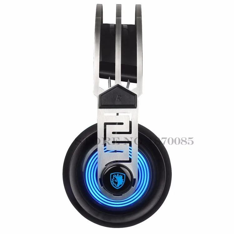 Sades A7 PC Gamer игровая гарнитура USB 7,1 Surround профессиональные Стерео Игровые наушники с микрофоном светодиодный светильник для компьютера ноутбука