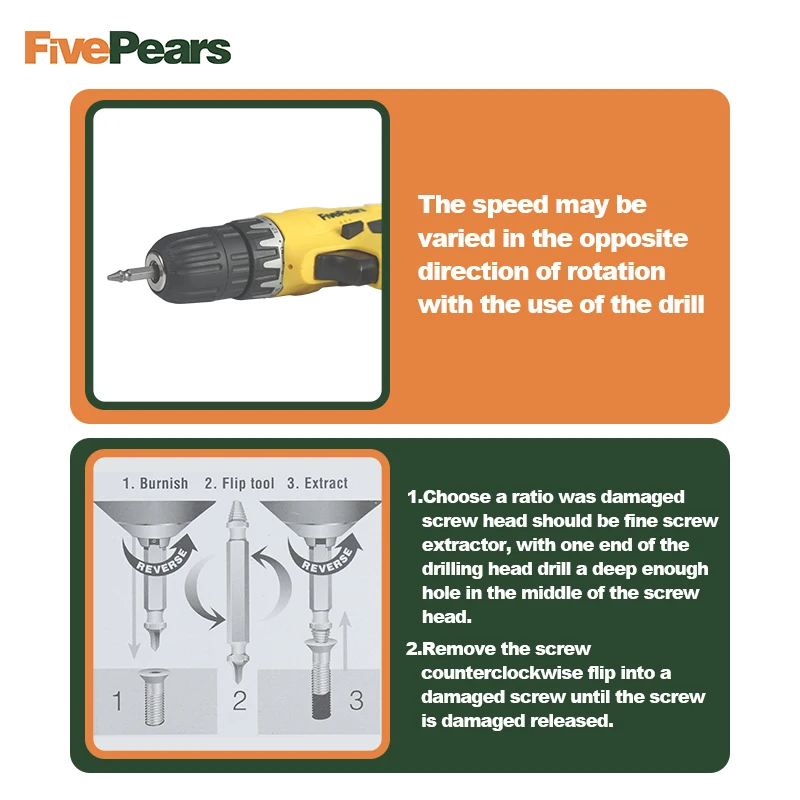 4 шт. двухсторонний поврежденный винт экстрактор сверла набор направляющих