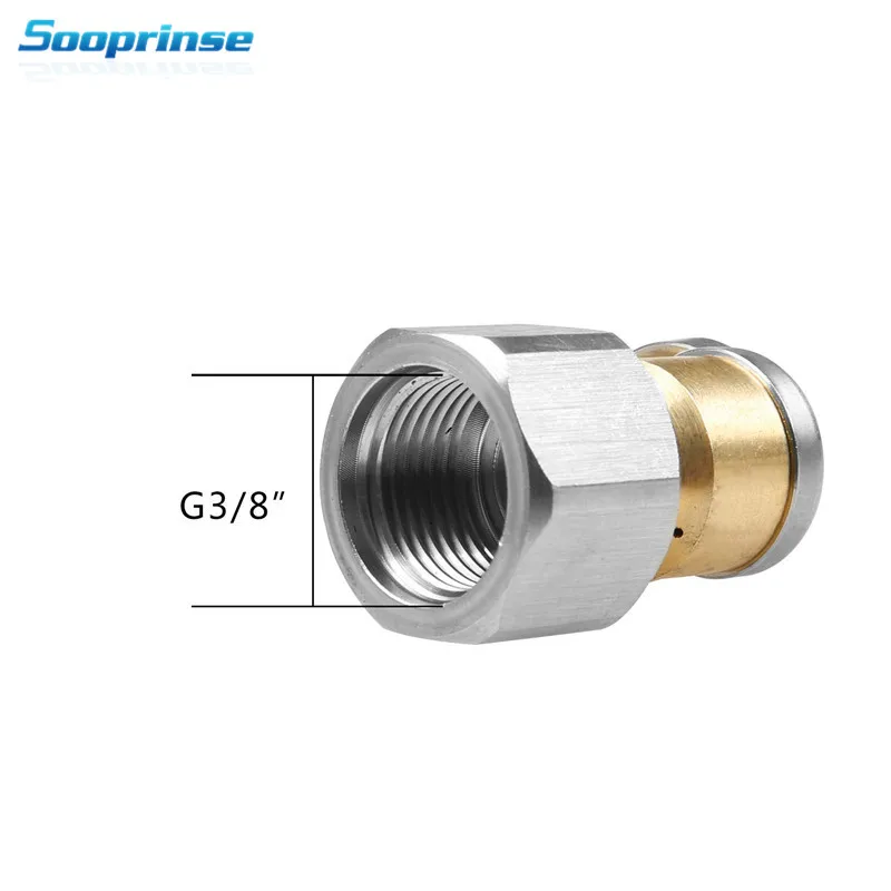 Красный 1/4 ''3/8''FT Мойка под давлением сливной шланг сопло для очистки канализационных труб сопло для очистки труб GardenTool Штепсель быстрого подключения в connet - Цвет: Красный