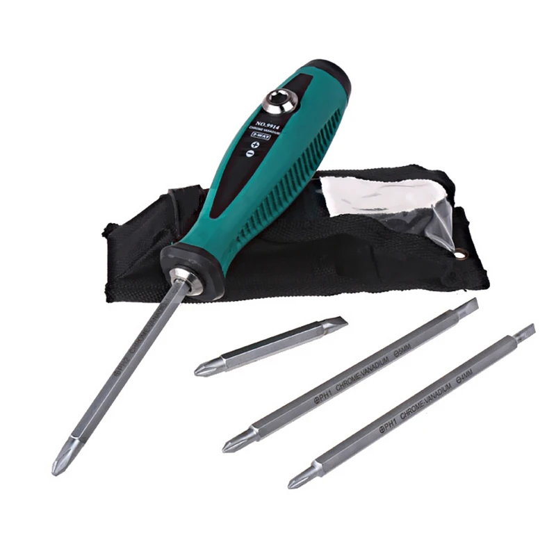 5Pcs/Set Screwdriver Set Magnetic Slotted/Phillips Bits Chrome Vanadium Steel Home Appliances Multitool Repair Hand Tools | Инструменты