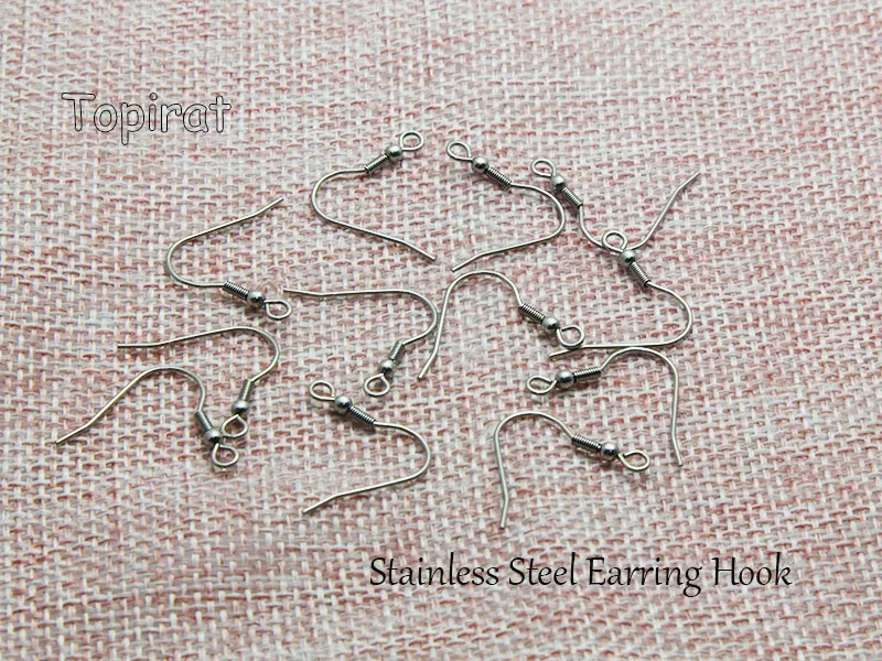 

100pcs/lot Stainless Steel Earrings Clasps Hooks for DIY Jewelry Earring Findings Components Making Accessories