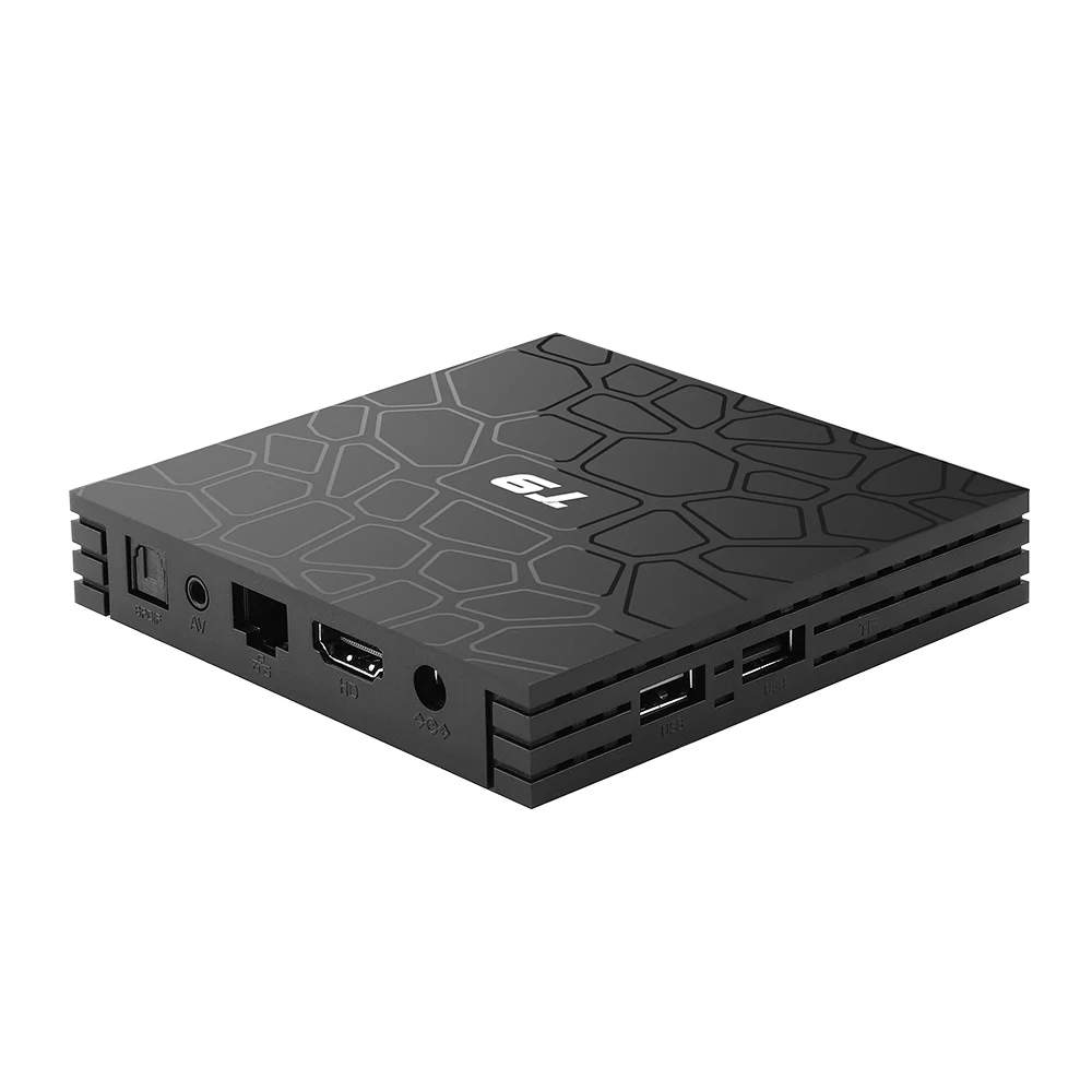 5 шт. T9 Smart tv Box Android 8 1 RK3328 Четырехъядерный 4 Гб 64 1080p 4K 2 4G/5G Dual WiF BT4.0 Google Play Набор