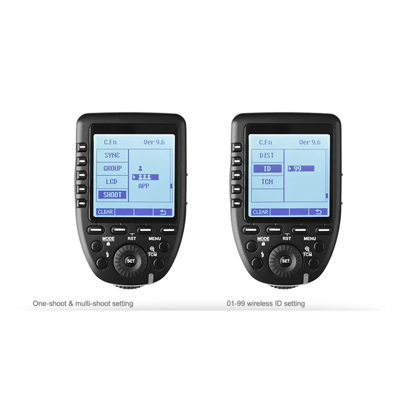 Godox i-TTL II 2 4G Беспроводная система X высокоскоростной с большим ЖК-экраном