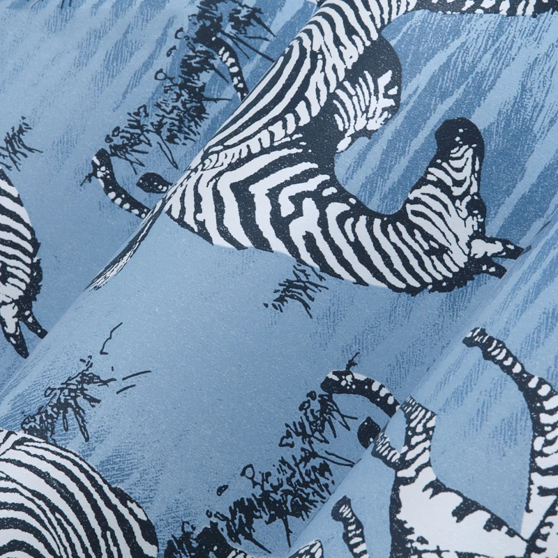Duvar kagit Современная Настенная бумага для гостиной s Zebra Персонализированная Флокированная Нетканая настенная бумага рулон для парикмахерской комнаты настенные фрески
