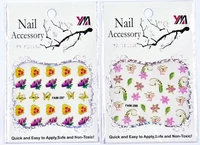 100pcslot 3d nail art lace stickers transfers nail art 3d sticker glitter gold decal white rose flowers and lace hearts