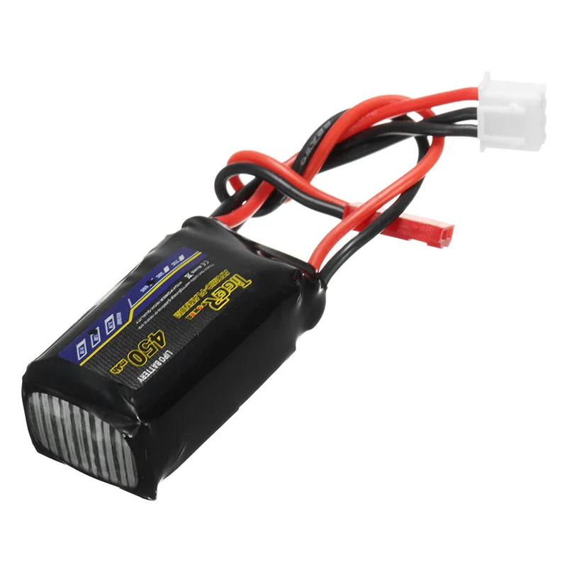 Новейший Tiger Power 7 4 в 450 мАч 60C 2S Lipo разъем батареи JST для радиоуправляемых гоночных