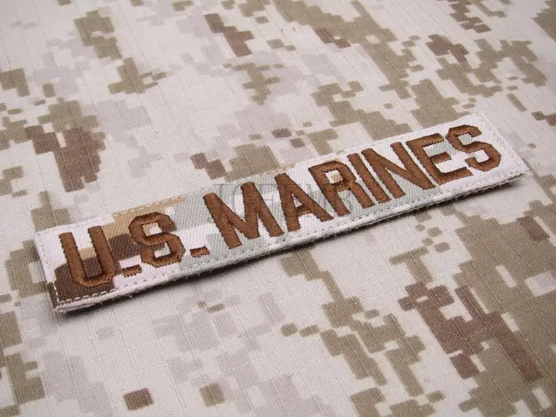 Цифровые военные нашивки с вышивкой Desert U.S. Marine лента на грудь служба боевой