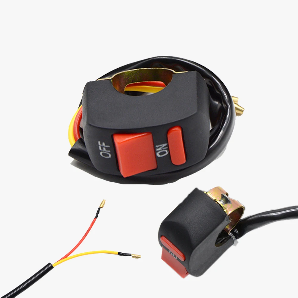 Переключатель на руле мотоцикла кнопка включения/выключения 12 В переключатель